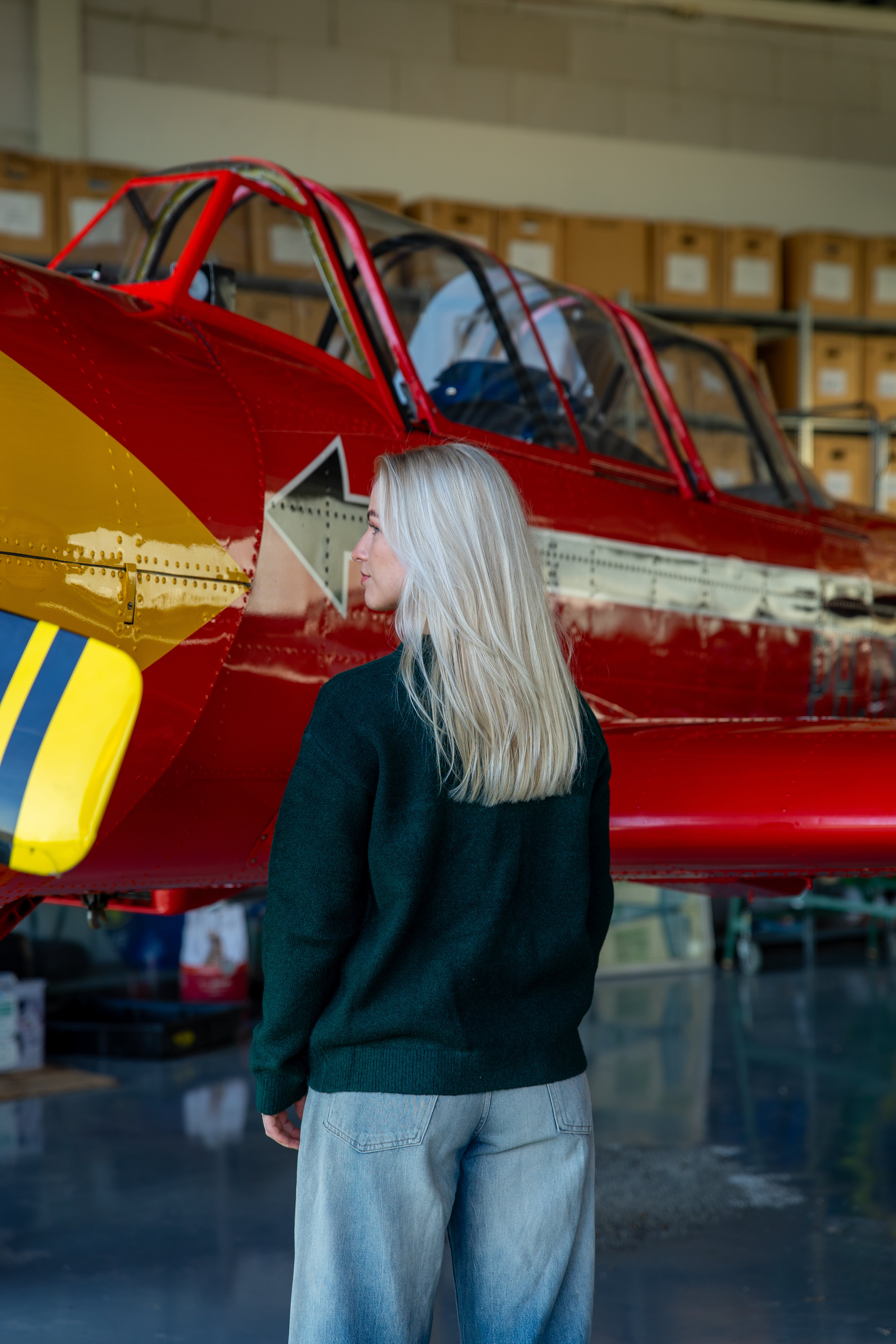 Merino Knit Trui – Groen (WOMEN)