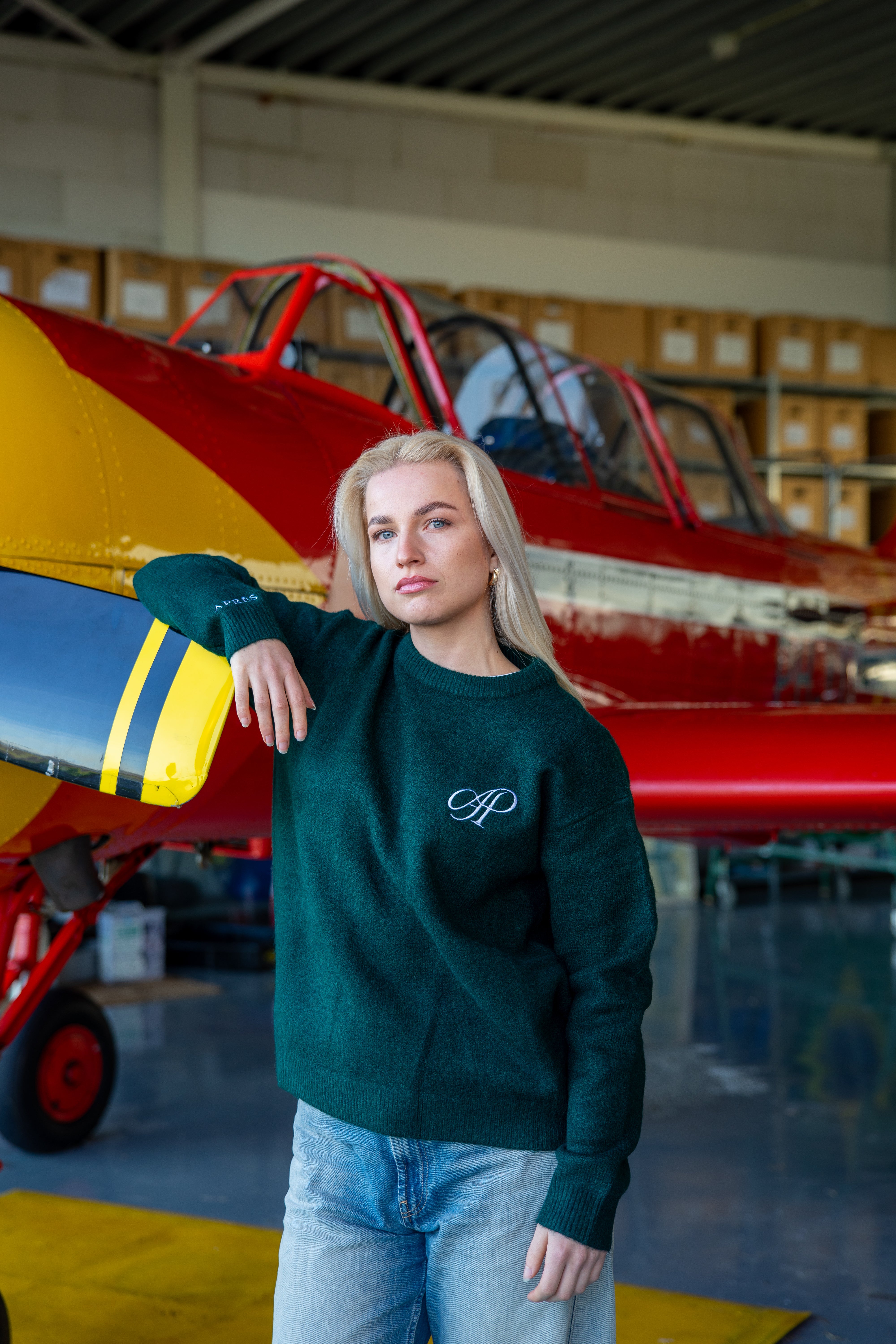 Merino Knit Trui – Groen (WOMEN)