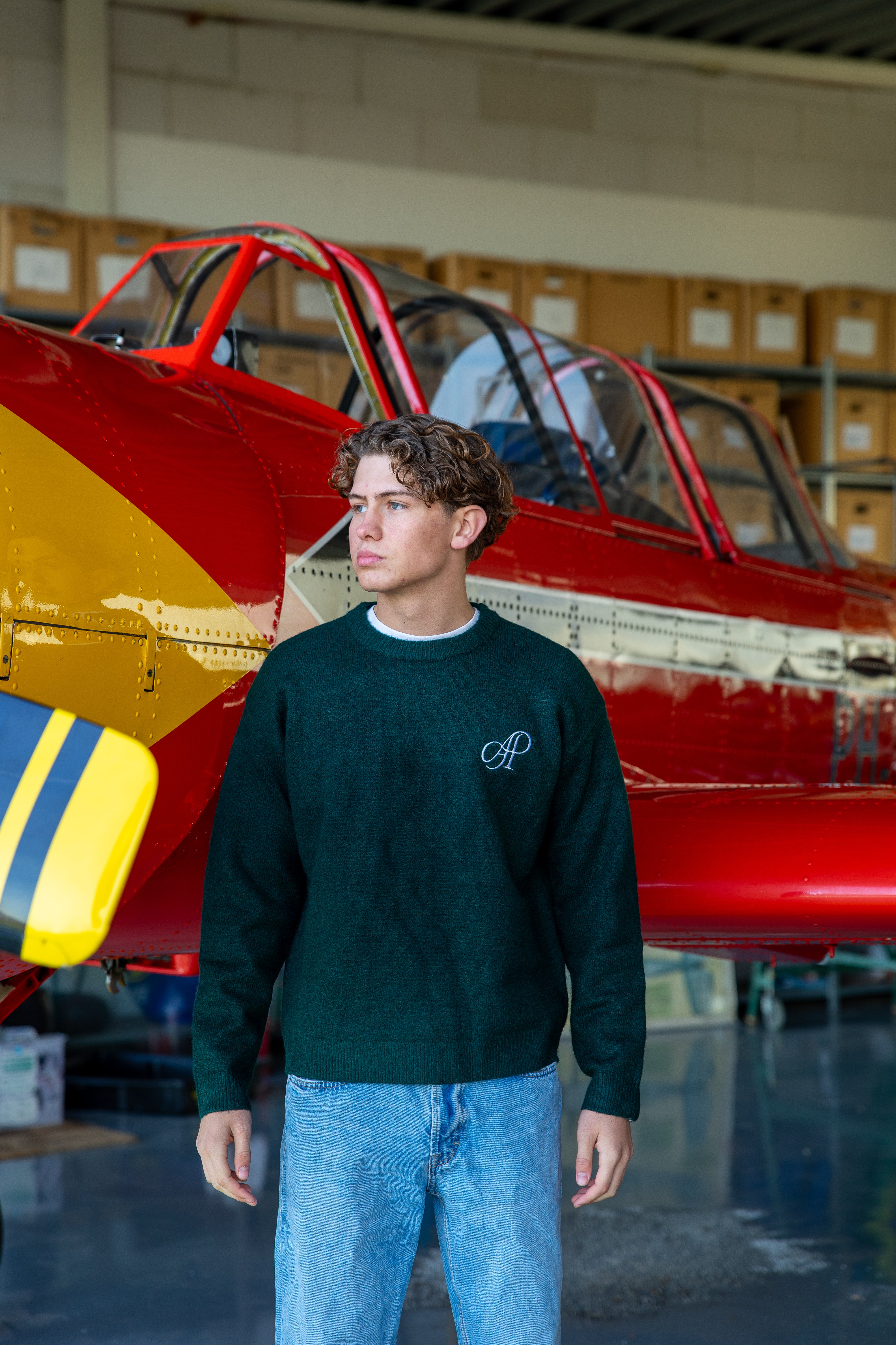 Merino Knit Trui – Groen (MEN)